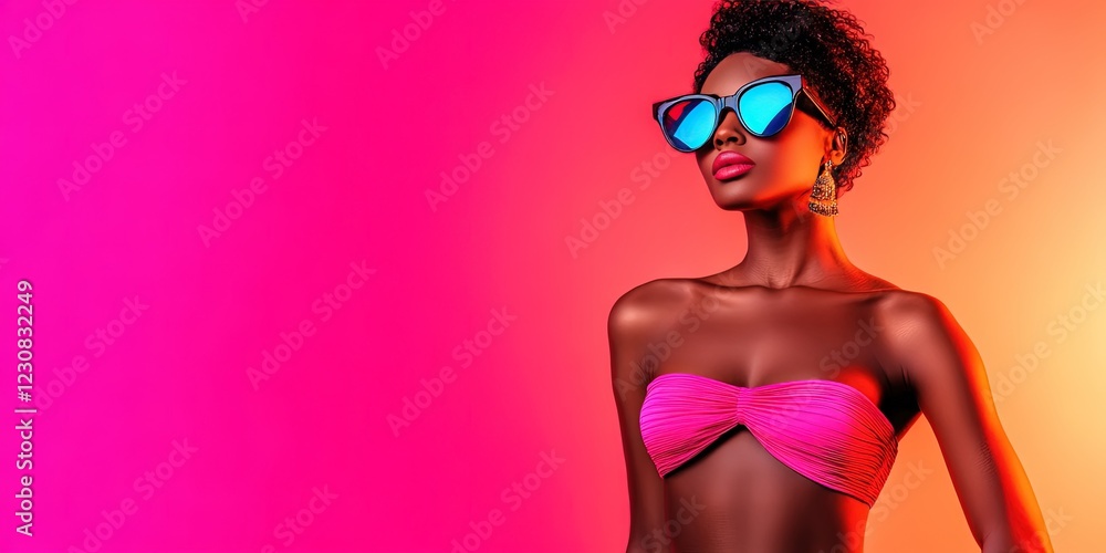 woman in summer fashion isolated on solid background - woman in summer fashion isolated on solid background -