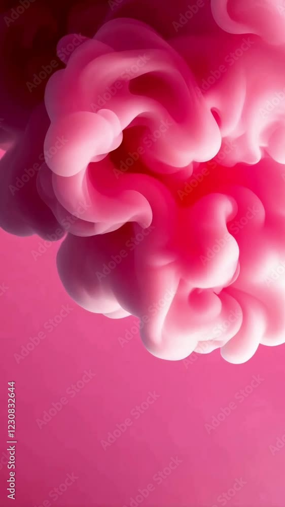 Puffy Pink Smoke Abstract Background Puffy Pink Smoke Abstract Background