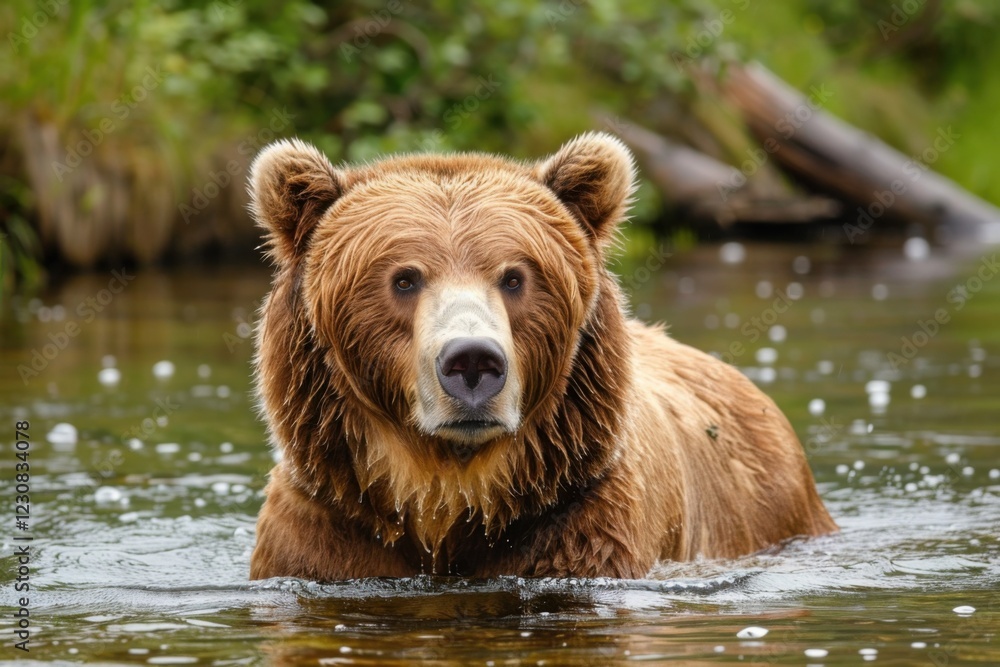 Grizzly Bear in Its Natural Habitat in Alaska Grizzly Bear in Its Natural Habitat in Alaska