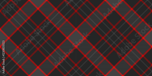 Invite background check vector, hounds textile texture tartan. Short fabric plaid pattern seamless in black and grey colors.