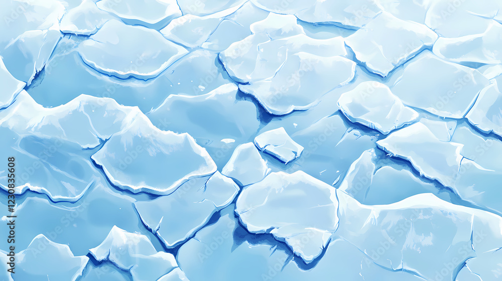 Obraz premium frozen closeup texture