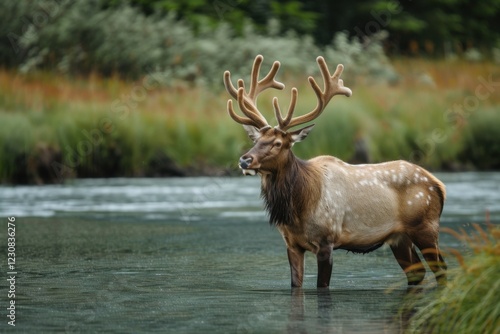 Wallpaper Mural Moose in Its Natural Habitat in Alaska Torontodigital.ca