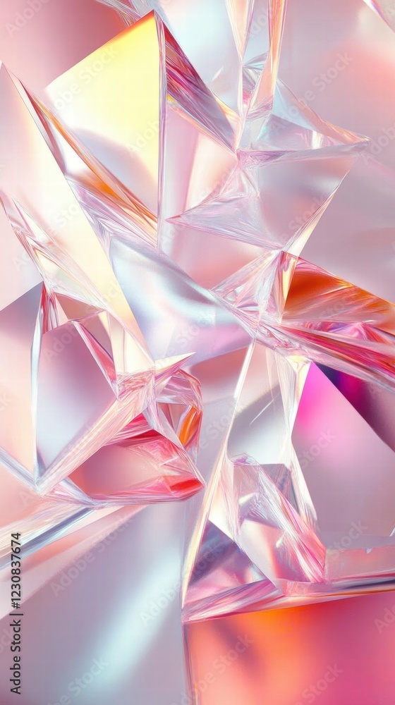 Abstract Crystal Prism - Iridescent Light Abstract Crystal Prism - Iridescent Light