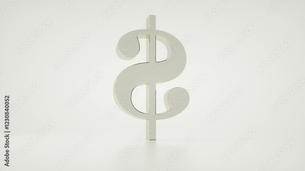 Silver Dollar symbol on white background for currency exchange and money transfer concept Silver Dollar symbol on white background for currency exchange and money transfer concept