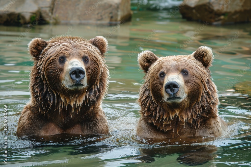 Grizzly Bear in Its Natural Habitat in Alaska Grizzly Bear in Its Natural Habitat in Alaska