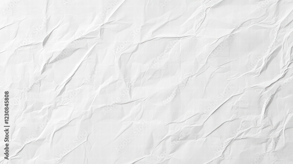 White Crumpled Paper Texture: A High-Resolution Background Image White Crumpled Paper Texture: A High-Resolution Background Image