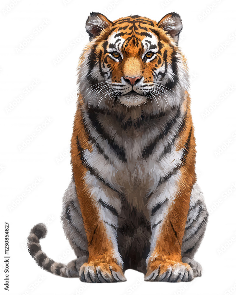 Obraz premium Bengal Subspecies Tiger Habitat Preservation in Indias Sundarbans Wildlife Sanctuary
