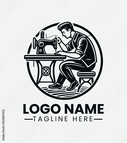 Professional Tailor Logo Design, Skilled Seamstress Logo, Custom Tailor Logo, Fashion Designer Logo, Vintage Tailor Logo