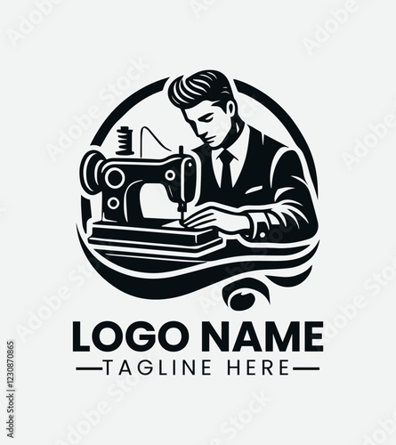 Professional Tailor Logo Design, Skilled Seamstress Logo, Custom Tailor Logo, Fashion Designer Logo, Vintage Tailor Logo