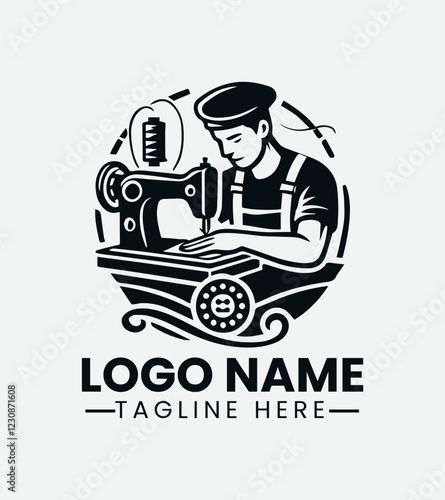 Professional Tailor Logo Design, Skilled Seamstress Logo, Custom Tailor Logo, Fashion Designer Logo, Vintage Tailor Logo