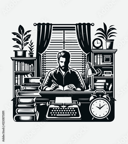 Professional Author Logo Design, Writer Logo, Book Author Logo, Creative Writer Logo, Literary