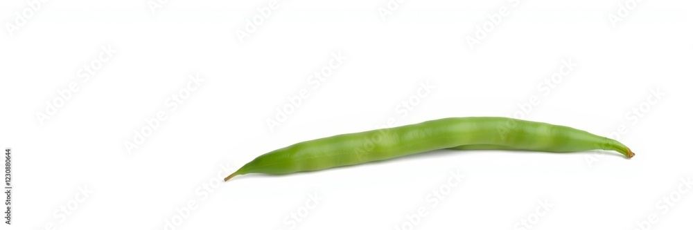 Green bean isolated on white background with a fresh appearance Green bean isolated on white background with a fresh appearance
