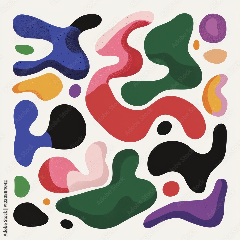 Abstract colorful shapes background illustration Abstract colorful shapes background illustration