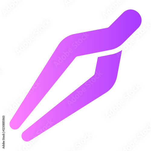 tweezers gradient icon
