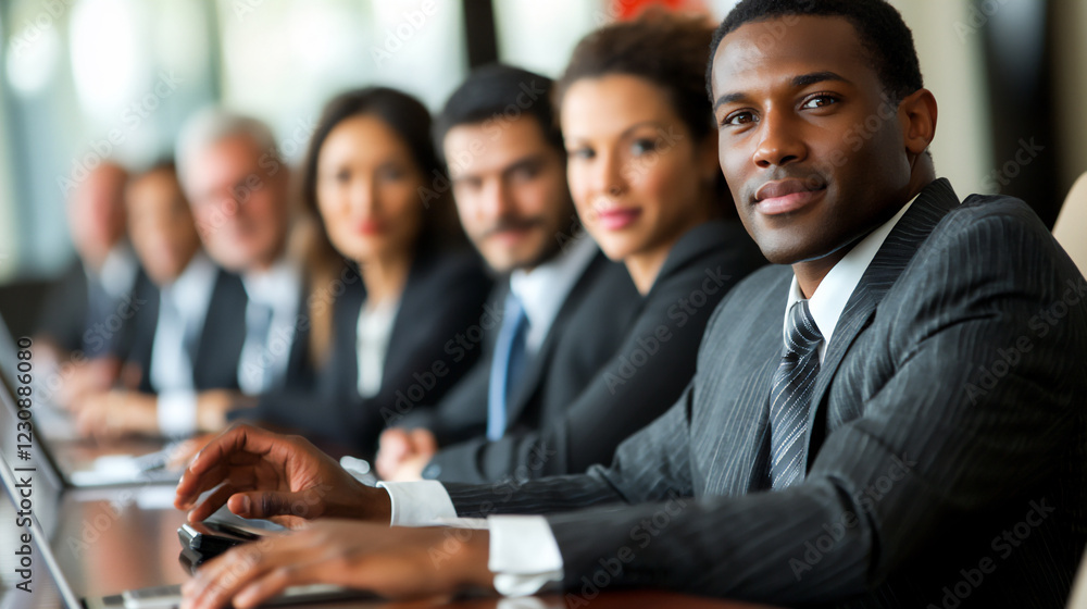 diverse professionals discussing market goals in an online meeting diverse professionals discussing market goals in an online meeting