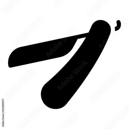 razor blade glyph icon