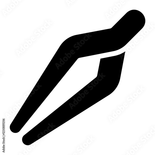 tweezers glyph icon