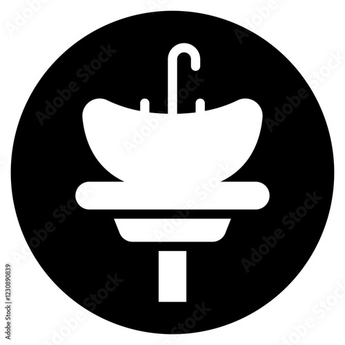 sink glyph icon