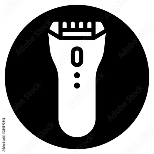 shaving glyph icon