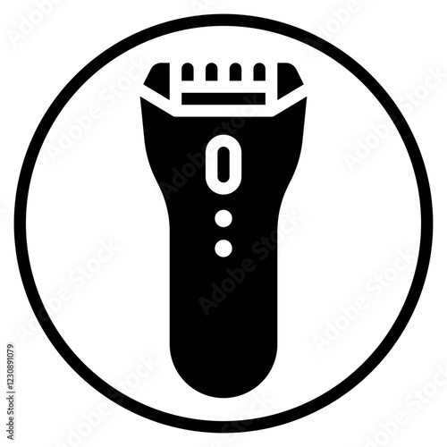 shaving glyph icon
