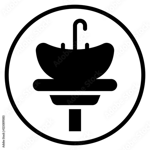 sink glyph icon