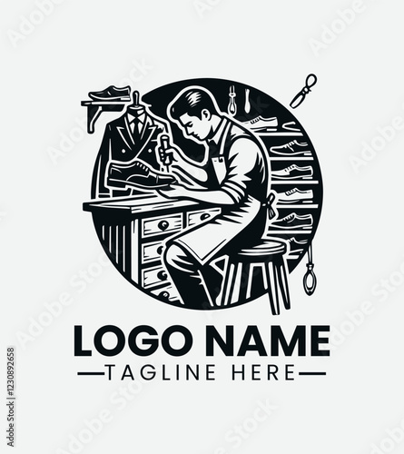 Shoe Repair Logo Design, Cobblers, Shoe Repair Shop, Sole Repair, Shoe Care