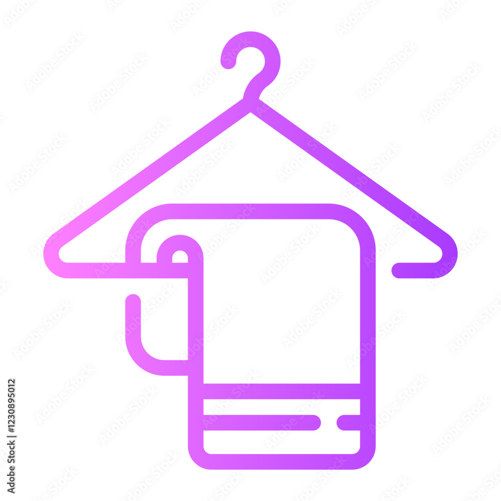 Obraz premium towel gradient icon