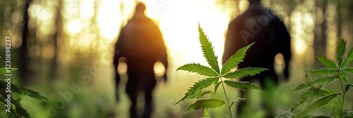 drug war concept with narcotics, weaponry, and death