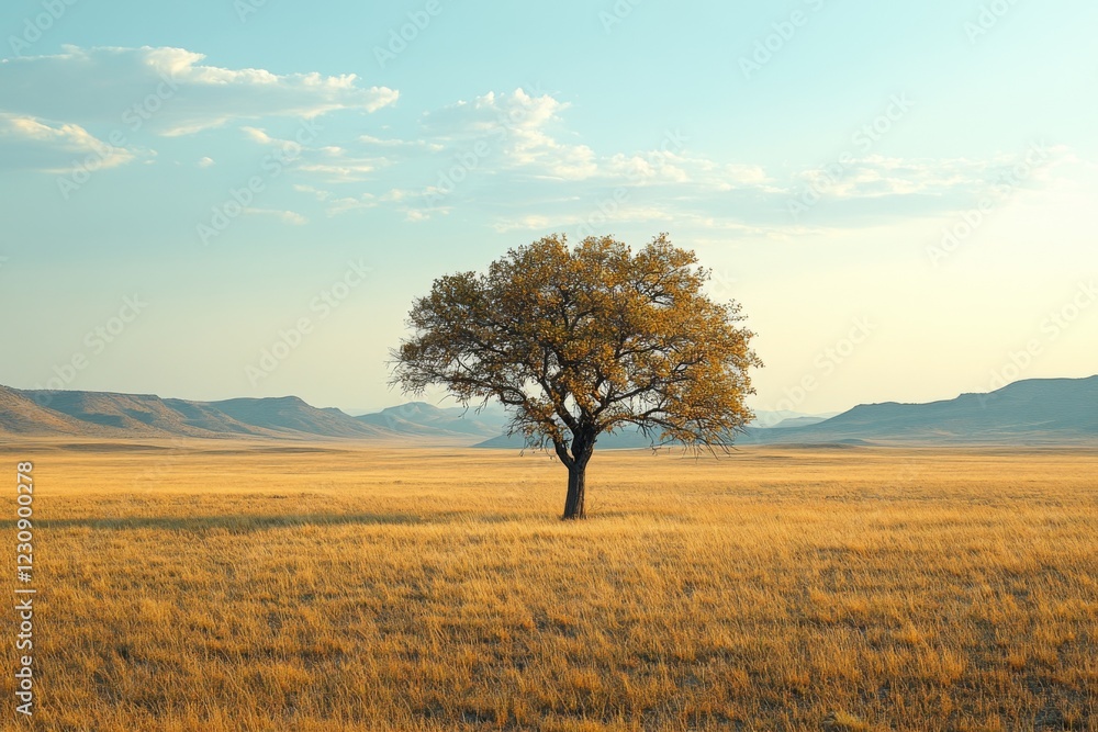 Golden grassy field under a vibrant sunset sky Golden grassy field under a vibrant sunset sky