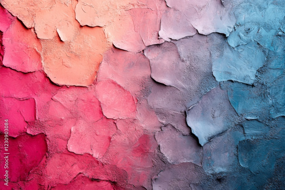 Fototapeta premium Colorful abstract texture resembling chipped paint