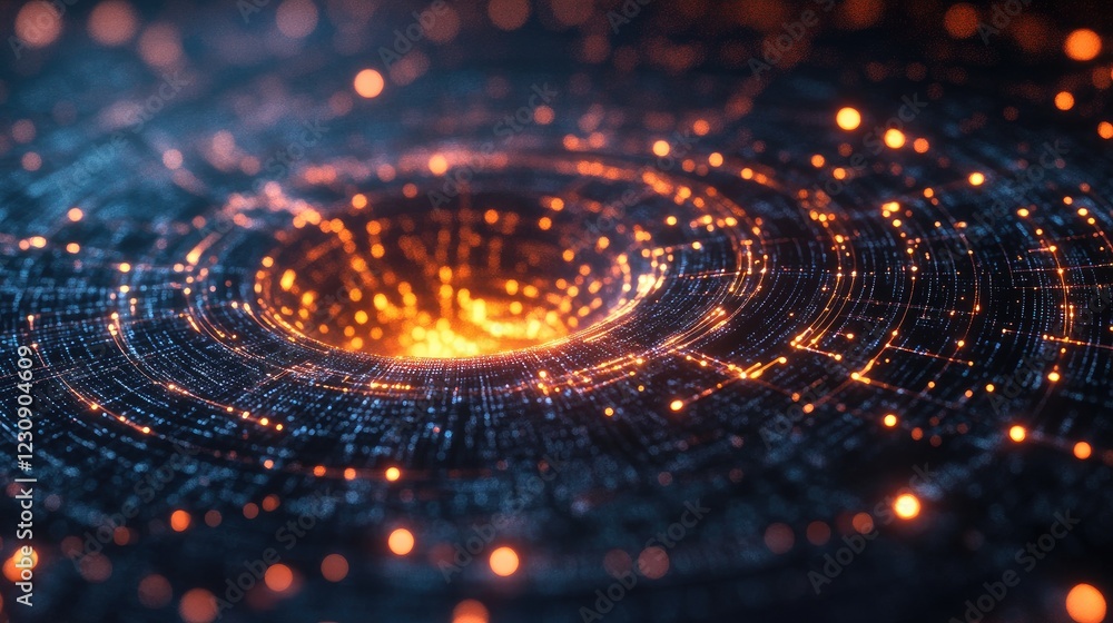 A close-up shot of a glowing microchip with digital lines extending outward, symbolizing the core of a digital network that connects devices and transfers data seamlessly. A close-up shot of a glowing microchip with digital lines extending outward, symbolizing the core of a digital network that connects devices and transfers data seamlessly.