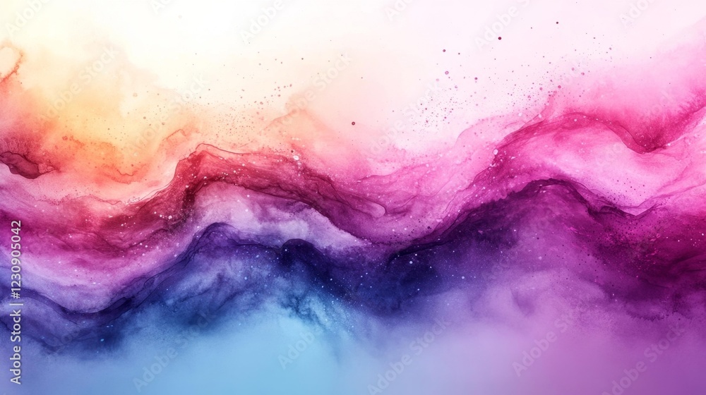 Soft Pastel Watercolor Flow. Generative AI Soft Pastel Watercolor Flow. Generative AI