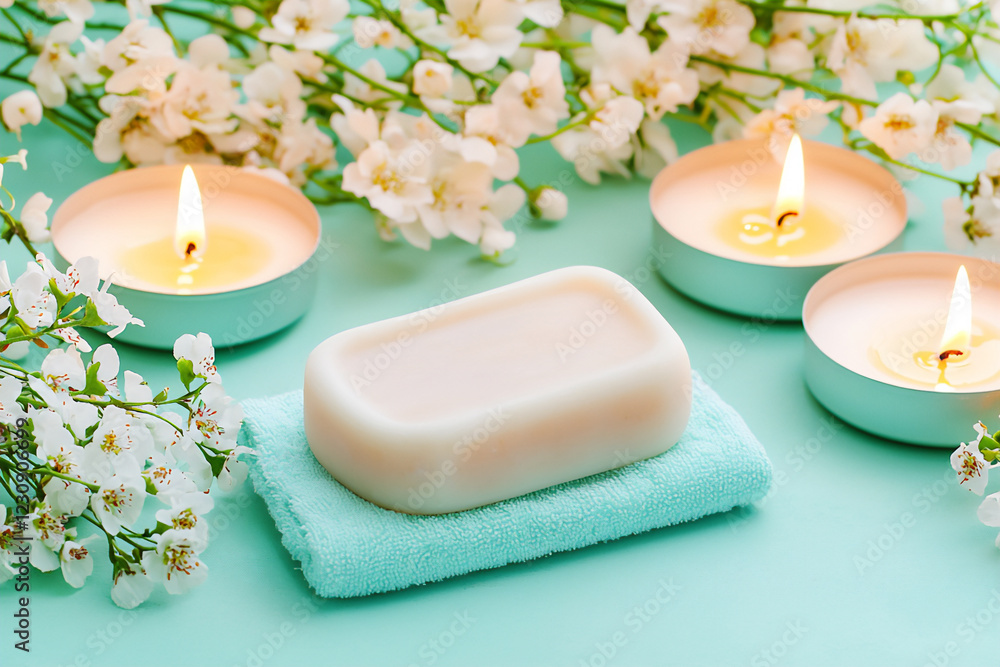 soap in spa setting soap in spa setting