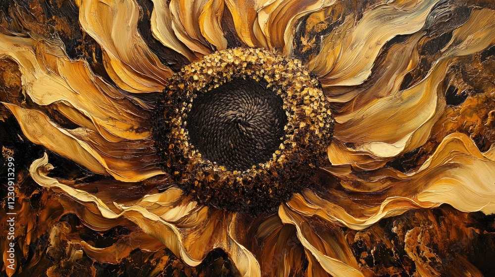 A stunning close-up of a sunflower with its large, bright petals and detailed center, capturing the warm, golden hues and natural beauty. A stunning close-up of a sunflower with its large, bright petals and detailed center, capturing the warm, golden hues and natural beauty.