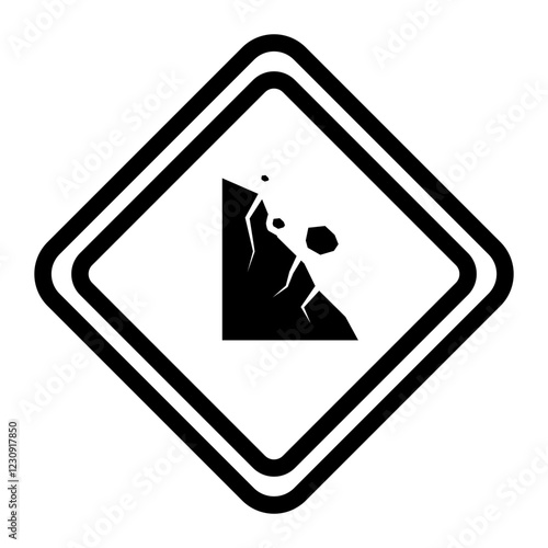 landslide Line Icon