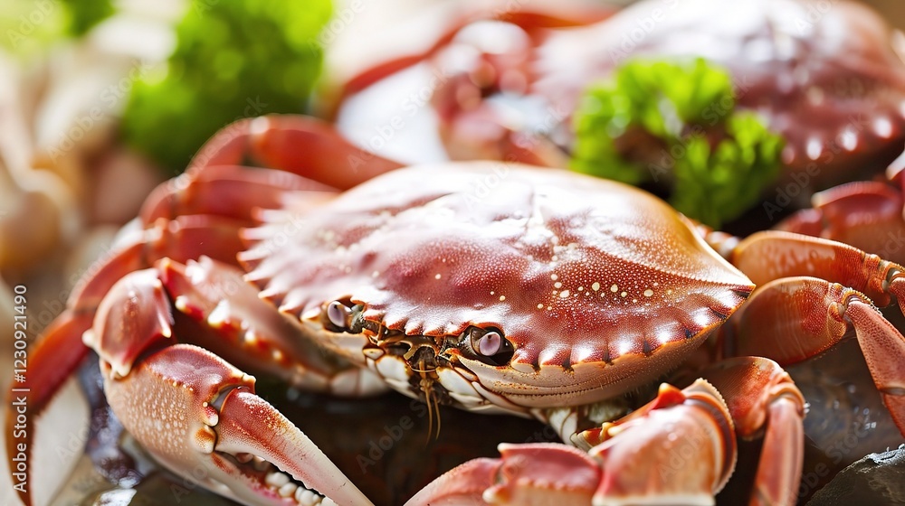A Dynamic Visual of a Lively Swimming Crab in Its Natural Habitat. This fascinating crustacean, with its distinct claws and quick - moving legs, is a common sight in coastal waters A Dynamic Visual of a Lively Swimming Crab in Its Natural Habitat. This fascinating crustacean, with its distinct claws and quick - moving legs, is a common sight in coastal waters