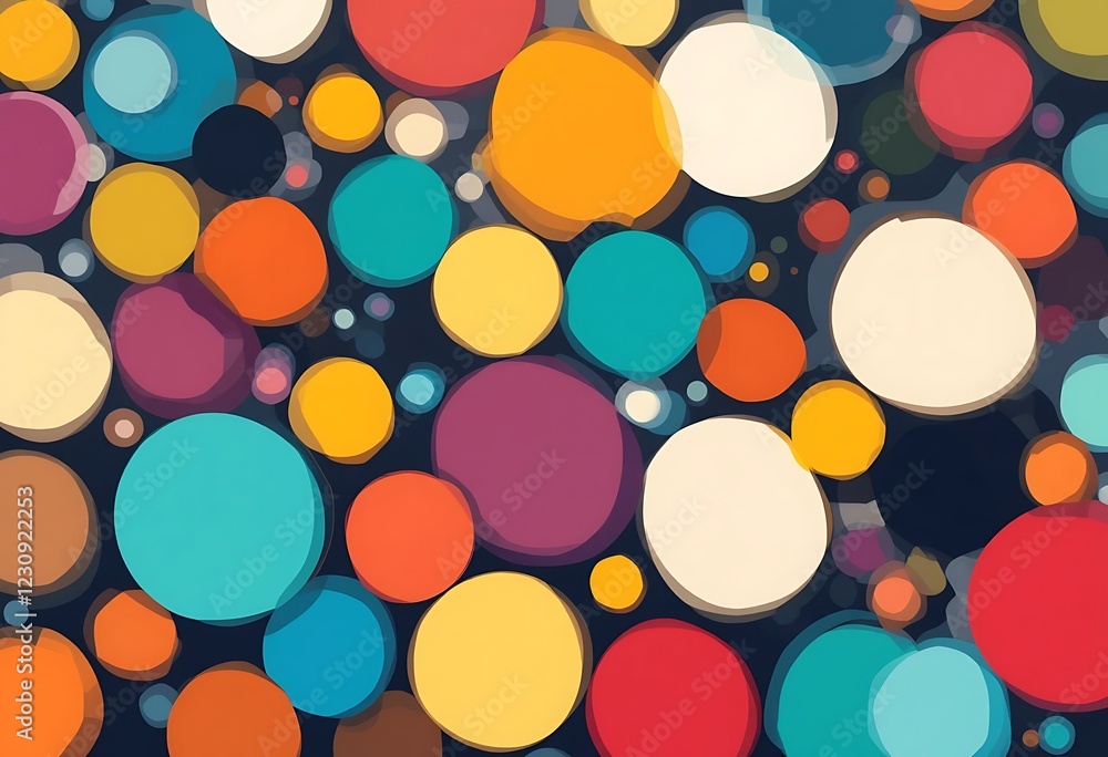 Abstract Colorful Circles Pattern Background Design Abstract Colorful Circles Pattern Background Design