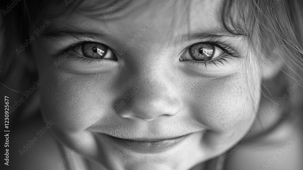 Close Up Portrait of a Happy Freckled Child Close Up Portrait of a Happy Freckled Child