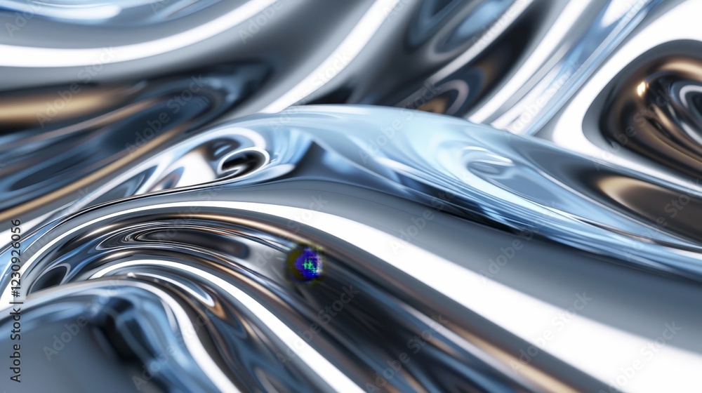 Abstract Metallic Fluid Flow Abstract Metallic Fluid Flow