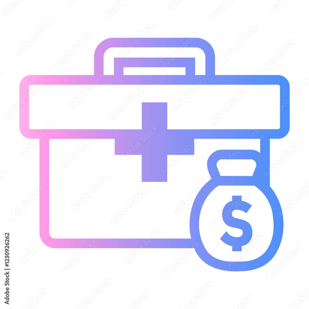 Obraz premium fund Line Gradient Icon