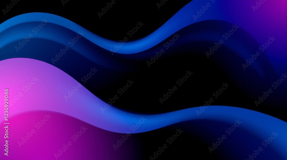 Abstract Gradient Waves with Grainy Texture Abstract Gradient Waves with Grainy Texture
