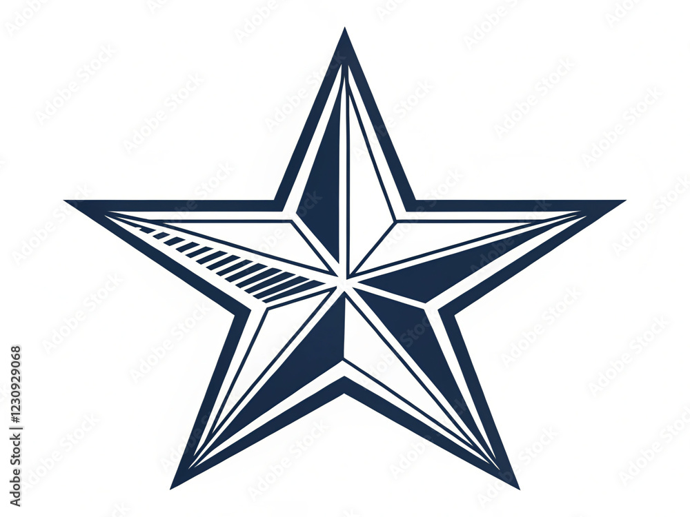 Obraz premium star on white background