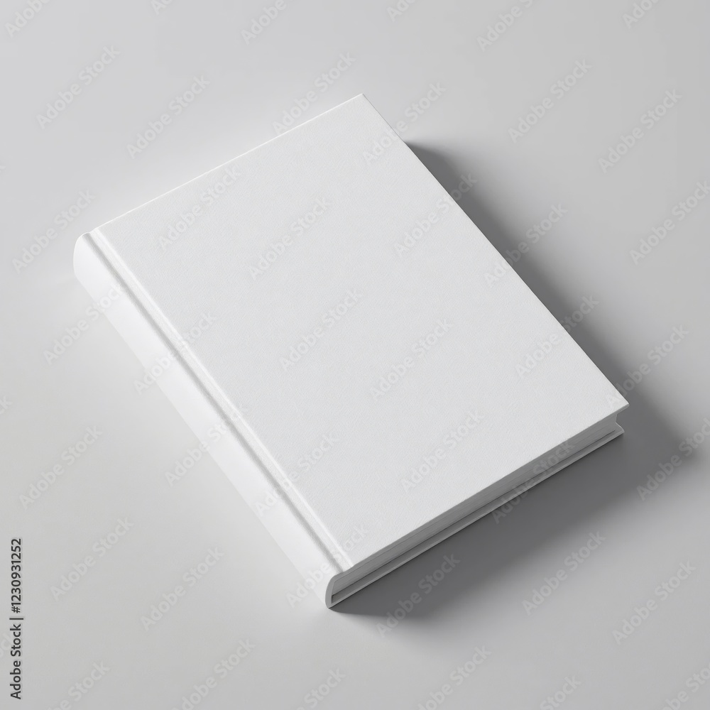 Blank White Book Cover Mockup Simple Clean Design Perfect for Presentation Paperback Studio Shot Blank White Book Cover Mockup Simple Clean Design Perfect for Presentation Paperback Studio Shot