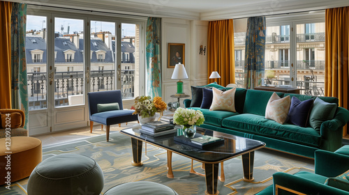 Living Room Interior Design. Luxury European Style Apartment