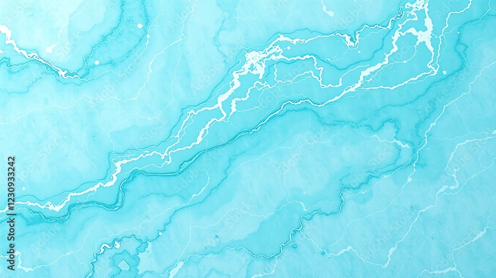 Turquoise Marble Texture Design Background - High Resolution