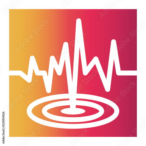 seismometer Gradient icon