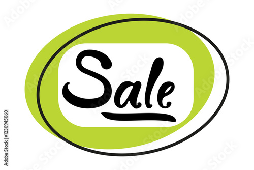 Promotional sale announcement featuring a vibrant green design for keen shoppers