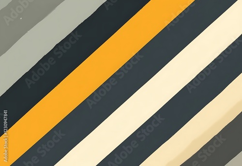 Free Download Abstract Diagonal Stripes in Yellow Black and Cream - GFXLoad