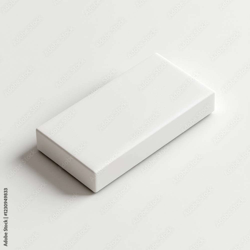 Blank rectangular eraser mockup Blank rectangular eraser mockup