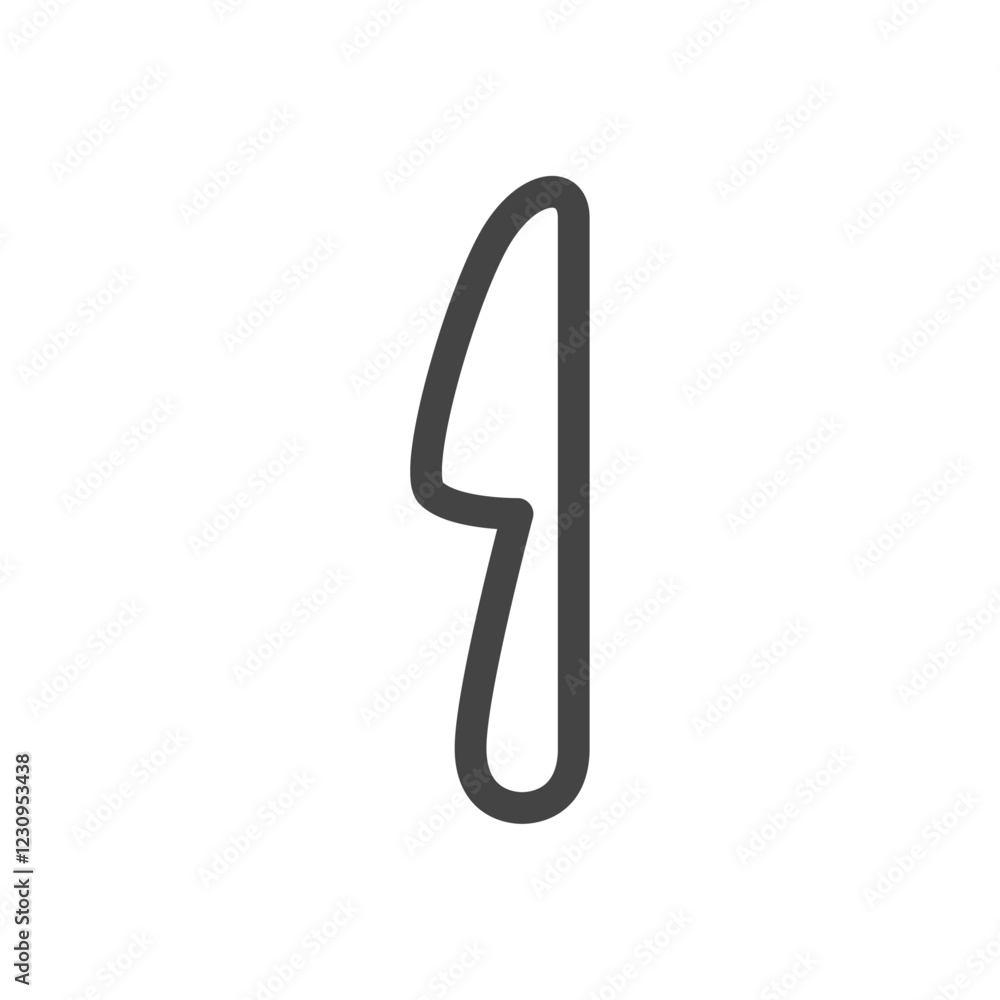 線画日用品家電関連の単品アイコン ナイフ 線画日用品家電関連の単品アイコン ナイフ